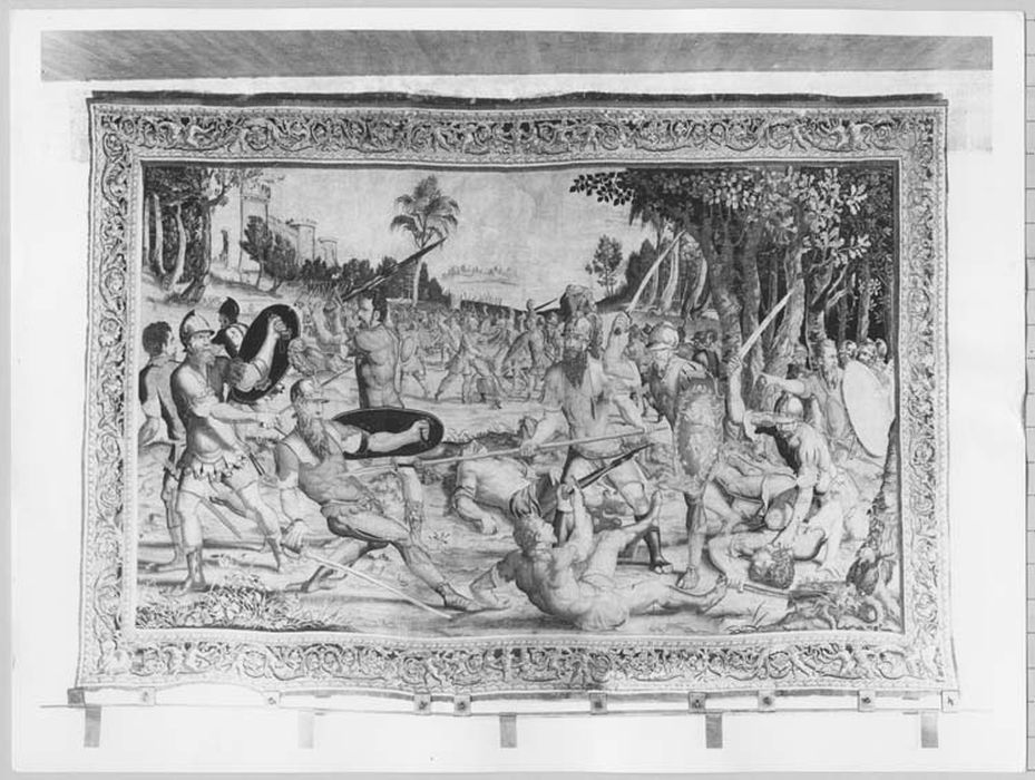 pièce murale : Histoire de Moïse, Moïse ordonnant aux enfants de tuer les idolâtresdu veau d’or