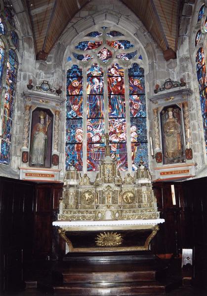 tabernacle à ailes et exposition du maître-autel, vue générale