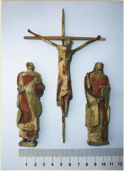 maquette du projet du groupe de la Crucifixion réalisée pour l'église Saint-Louis à Brest, vue générale - © Ministère de la Culture (France), Médiathèque du patrimoine et de la photographie (objets mobiliers), tous droits réservés