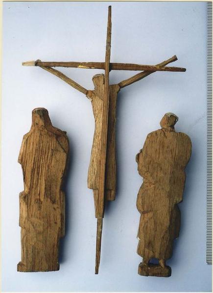 maquette du projet du groupe de la Crucifixion réalisée pour l'église Saint-Louis à Brest, revers, vue générale