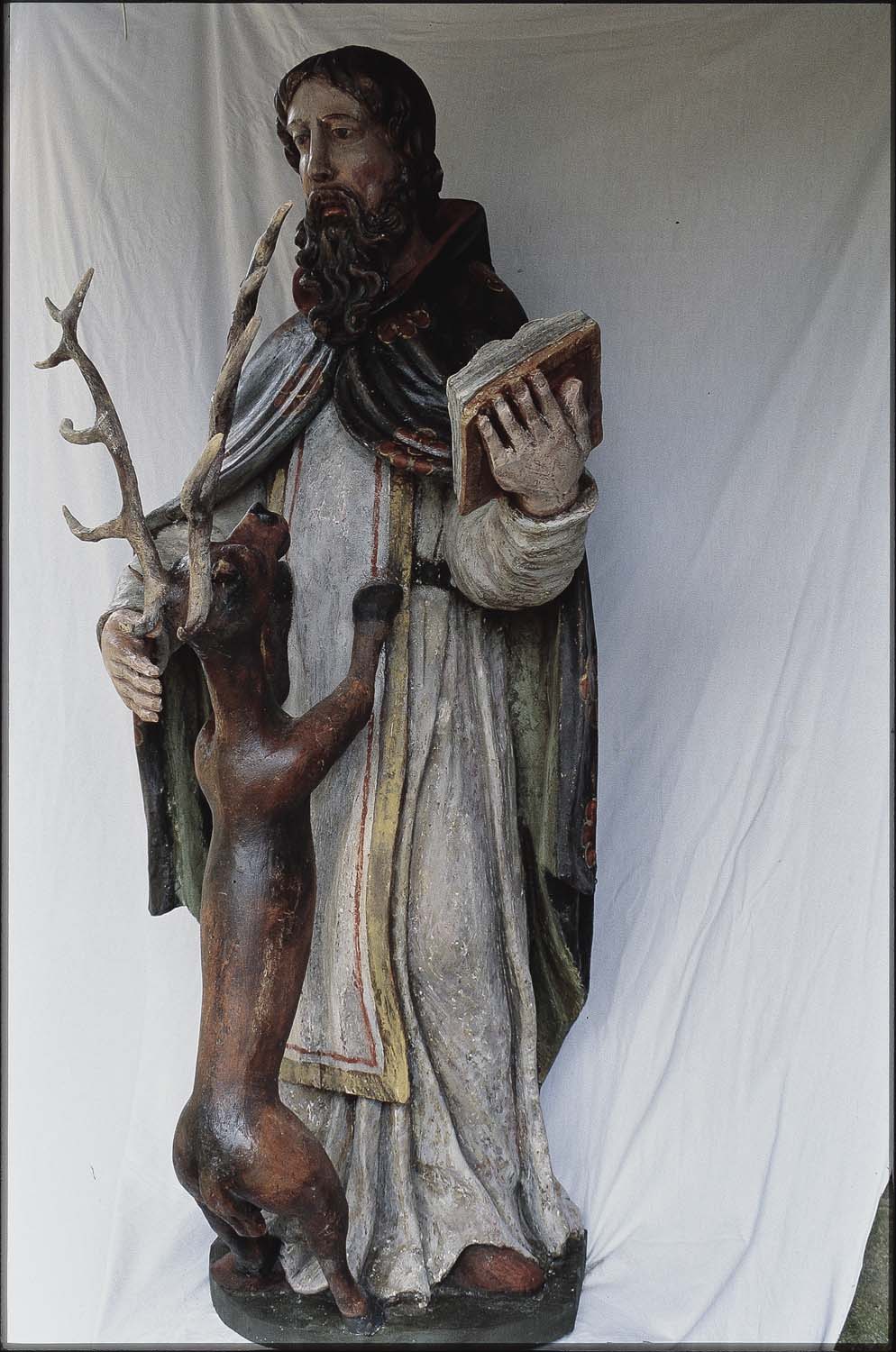 statue : Saint Herbot, vue générale