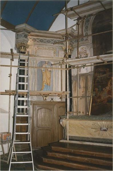 retable du maître-autel, vue partielle