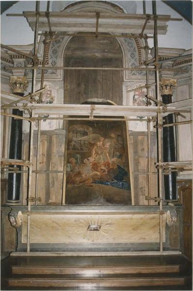 retable du maître-autel, vue partielle