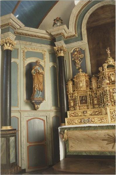 retable du maître-autel, vue partielle