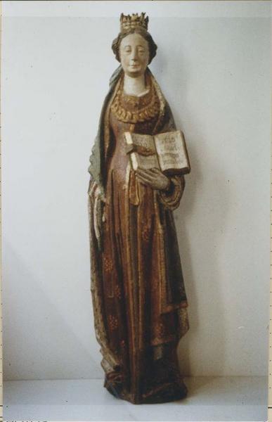 statue : sainte Catherine, vue générale - © Ministère de la Culture (France), Médiathèque du patrimoine et de la photographie (objets mobiliers), tous droits réservés