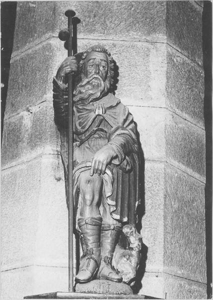 statue : saint Roch, vue générale