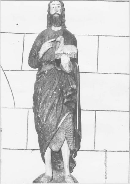 statue : saint Jean-Baptiste, vue générale - © Ministère de la Culture (France), Médiathèque du patrimoine et de la photographie (objets mobiliers), tous droits réservés