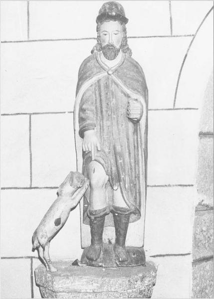statue : saint Roch et son chien, vue générale - © Ministère de la Culture (France), Médiathèque du patrimoine et de la photographie (objets mobiliers), tous droits réservés