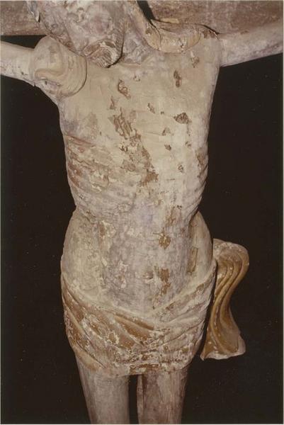 poutre de gloire, détail du Christ - © Ministère de la Culture (France), Médiathèque du patrimoine et de la photographie (objets mobiliers), tous droits réservés