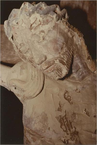 poutre de gloire, détail du Christ - © Ministère de la Culture (France), Médiathèque du patrimoine et de la photographie (objets mobiliers), tous droits réservés
