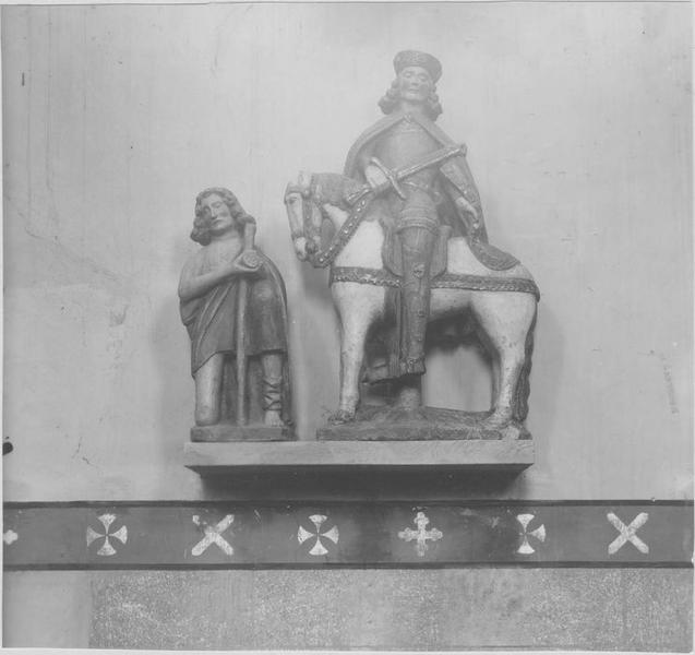 groupe sculpté : Charité de saint Martin, vue générale - © Ministère de la Culture (France), Médiathèque du patrimoine et de la photographie (objets mobiliers), tous droits réservés