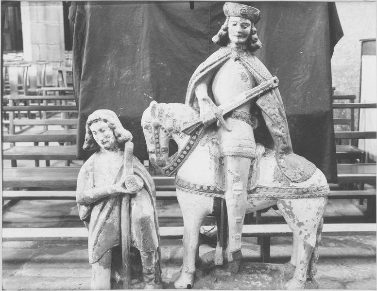 groupe sculpté : Charité de saint Martin, vue générale - © Ministère de la Culture (France), Médiathèque du patrimoine et de la photographie (objets mobiliers), tous droits réservés