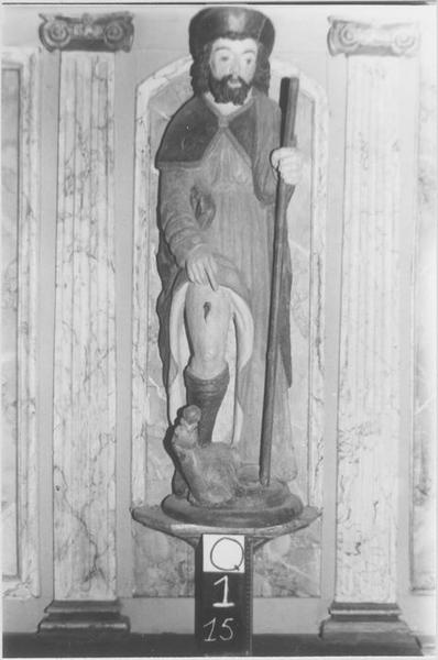 statue : saint Roch, vue générale