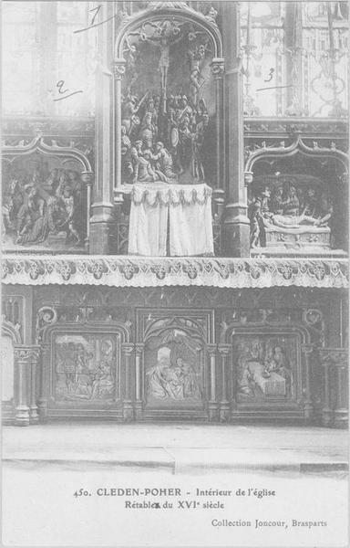 hauts-reliefs, bas-reliefs : scènes de la Passion et de l'enfance du Christ, vue générale