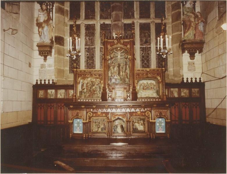 hauts-reliefs, bas-reliefs : scènes de la Passion et de l'enfance du Christ, vue générale