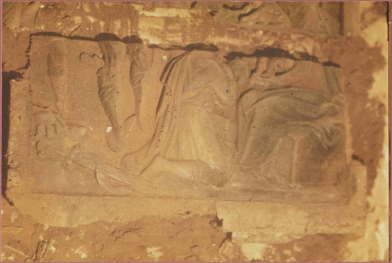 bas-relief : adoration des mages, détail