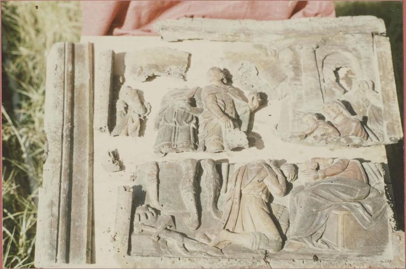 bas-relief : adoration des mages, vue générale