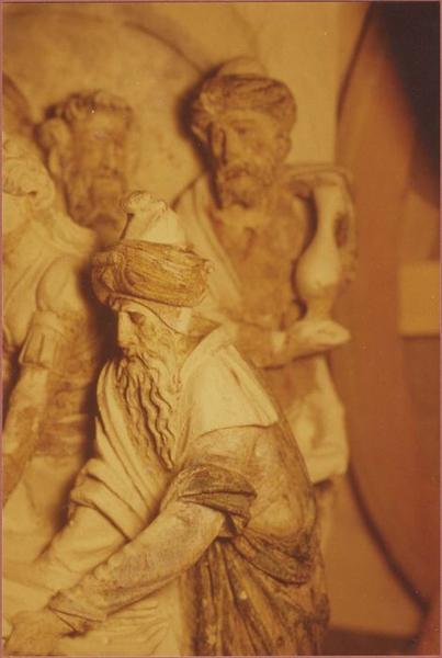 haut-relief : mise au tombeau (la), détail