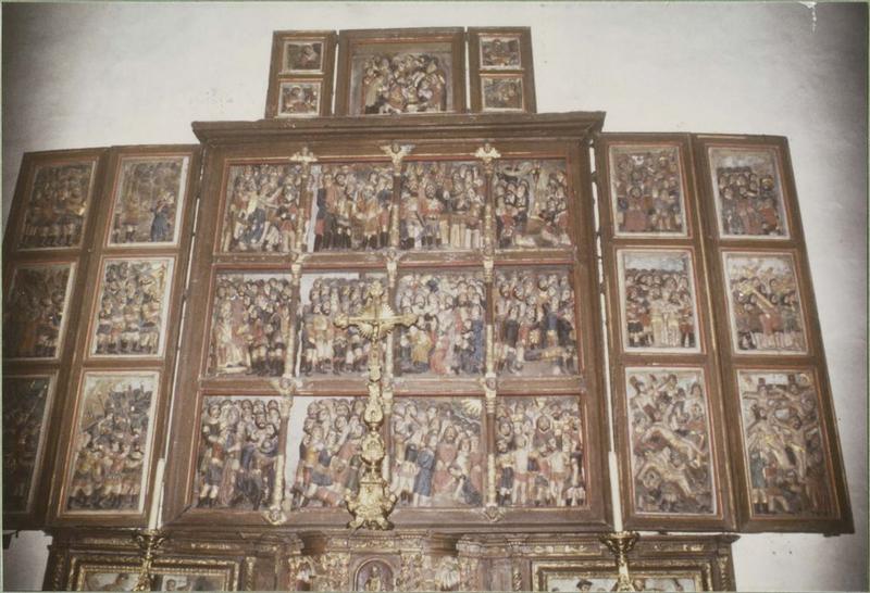 retable à volets, vue générale