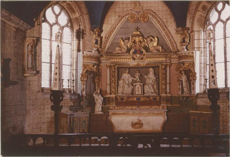 autel, retable, statues, haut-relief (maître-autel), vue générale - © Ministère de la Culture (France), Médiathèque du patrimoine et de la photographie (objets mobiliers), tous droits réservés