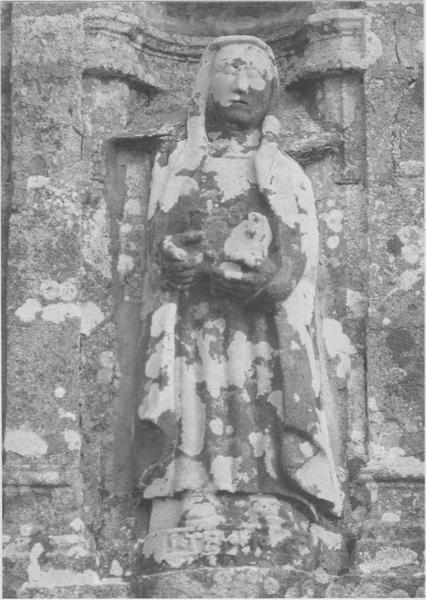 statue : sainte Nonne, vue générale - © Ministère de la Culture (France), Médiathèque du patrimoine et de la photographie (objets mobiliers), tous droits réservés