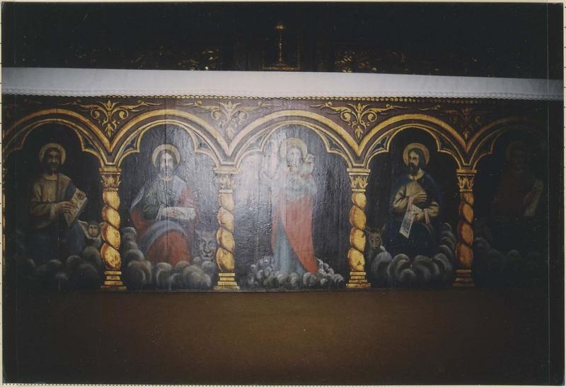 retable du maître-autel, détail de l'autel