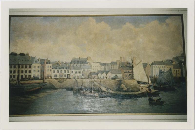 tableau : le port et la cale ronde, vue générale