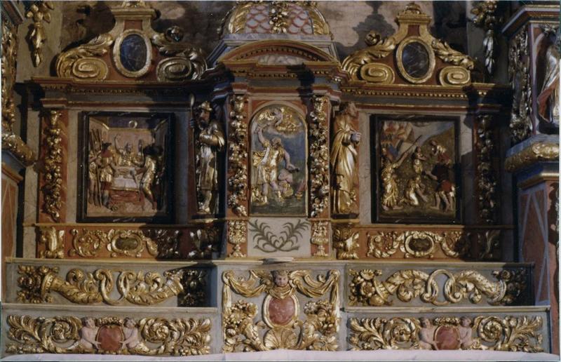 retable de la Visitation, détail du tabernacle