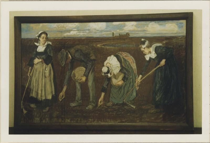 tableau : cultivateurs de Mousterlin, vue générale - © Ministère de la Culture (France), Médiathèque du patrimoine et de la photographie (objets mobiliers), tous droits réservés