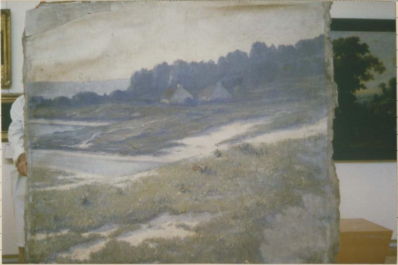 tableau : chaumières, vue générale