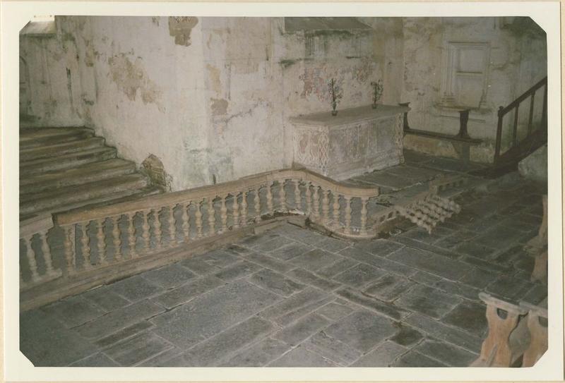 clôture de choeur (balustrade de communion), vue générale