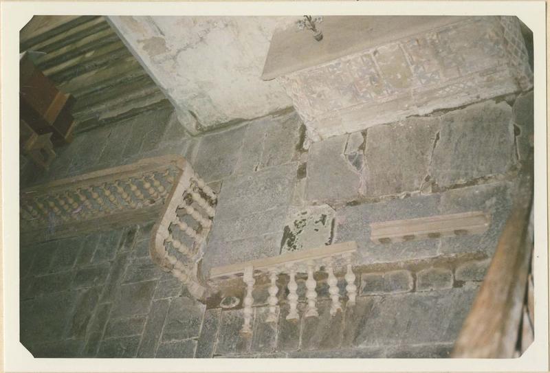 clôture de choeur (balustrade de communion), vue partielle