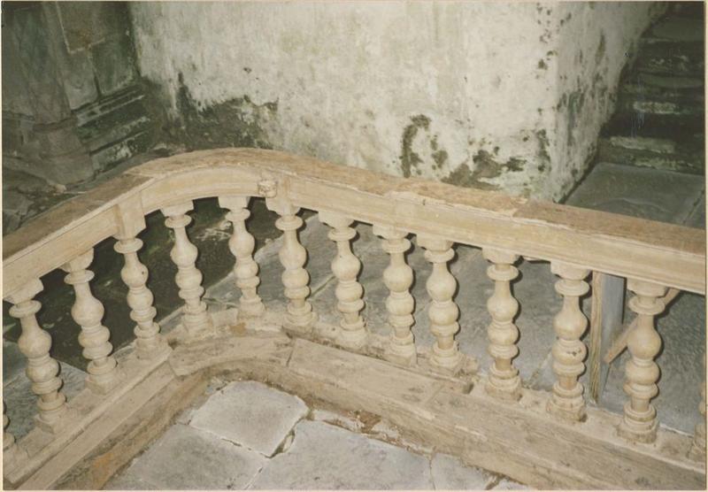 clôture de choeur (balustrade de communion), vue détail