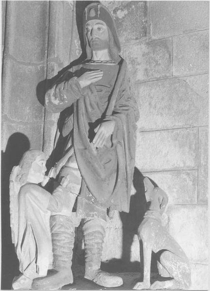 statue : saint Roch, vue générale - © Ministère de la Culture (France), Médiathèque du patrimoine et de la photographie (objets mobiliers), tous droits réservés