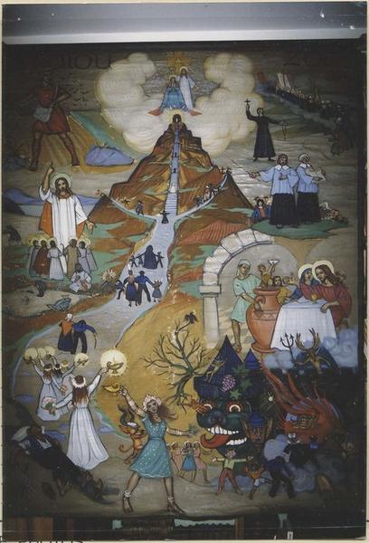 tableau de mission dit taolennou : Les deux chemins, vue générale