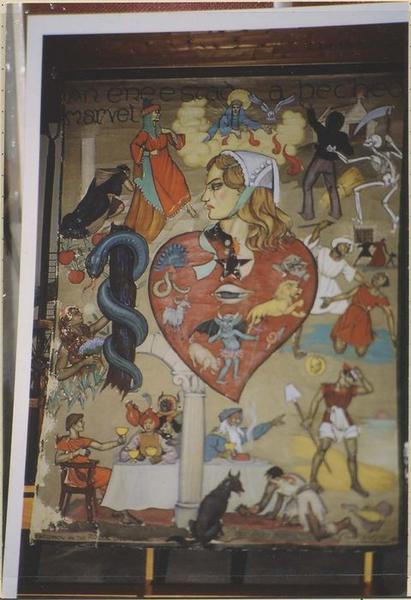 tableau de mission dit taolennou : L'âme en état de péché mortel, vue générale