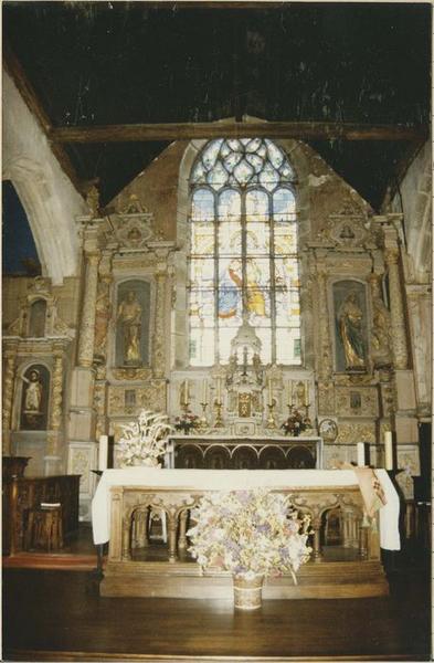 retable et tabernacle du maître-autel, vue générale