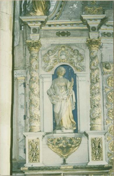 statue du retable du Rosaire, vue générale