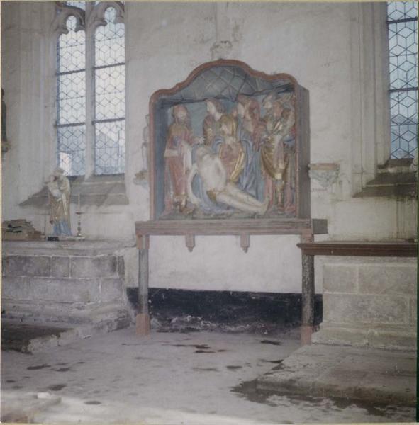 groupe sculpté : Descente de Croix (la), vue générale