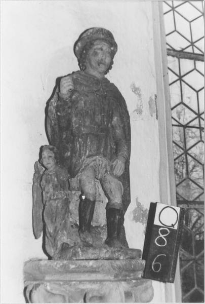 statuette : saint Roch, vue générale