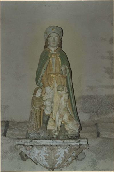statue : saint Roch, vue générale