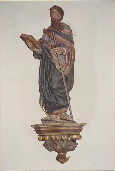 statue : saint Paul, vue générale