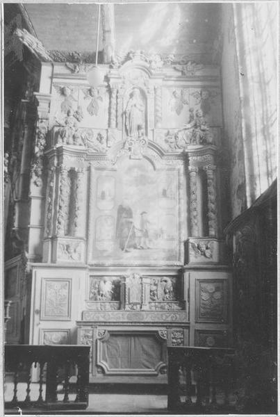 retable latéral sud, vue générale