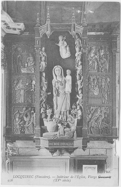 statue : Vierge à l'enfant dite Notre-Dame de Bon-Secours, vue générale - © Ministère de la Culture (France), Médiathèque du patrimoine et de la photographie (objets mobiliers), tous droits réservés