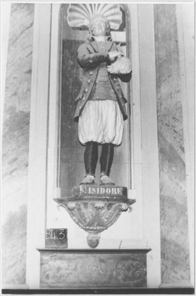 statue : saint Isidore, vue générale - © Ministère de la Culture (France), Médiathèque du patrimoine et de la photographie (objets mobiliers), tous droits réservés