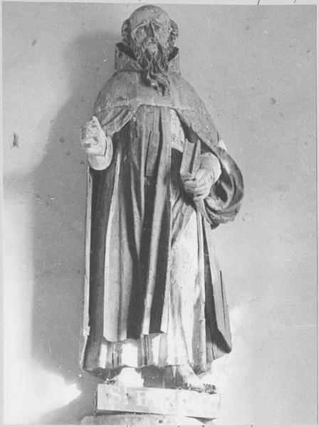 statue : saint Herbot, vue générale - © Ministère de la Culture (France), Médiathèque du patrimoine et de la photographie (objets mobiliers), tous droits réservés