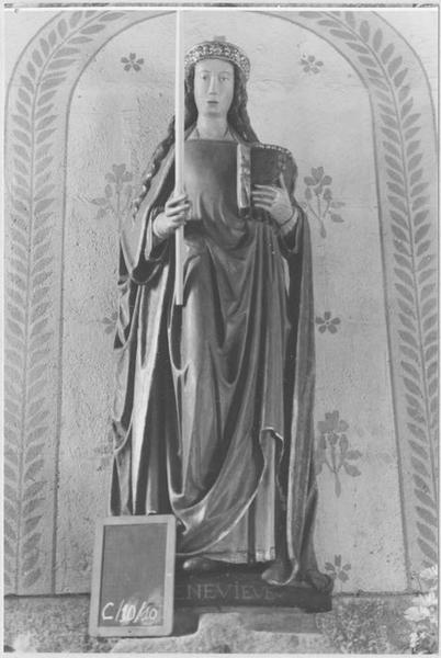 statue : sainte Geneviève, vue générale - © Ministère de la Culture (France), Médiathèque du patrimoine et de la photographie (objets mobiliers), tous droits réservés