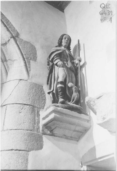 statue : saint Roch, vue générale - © Ministère de la Culture (France), Médiathèque du patrimoine et de la photographie (objets mobiliers), tous droits réservés