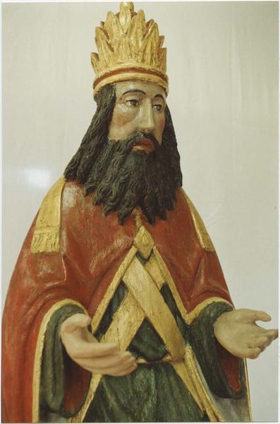 statue : Dieu le Père, vue partielle