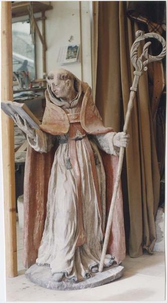 statue : saint Philibert, vue générale - © Ministère de la Culture (France), Médiathèque du patrimoine et de la photographie (objets mobiliers), tous droits réservés